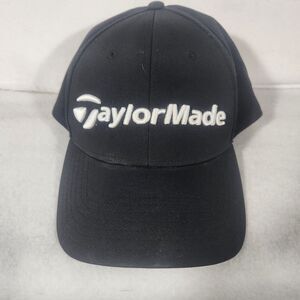 TaylorMade baseball golf cap hat L/XL PSi M1 Flex black embroidered